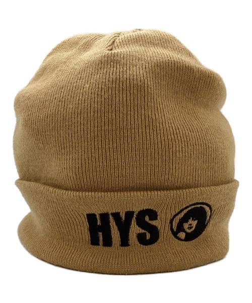 Hysteric Glamour（ヒステリックグラマー）Hysteric Glamour (ヒステリックグラマー) CIRCLE GIRL 刺繍ワッチキャップ（サークルガール）/ 02213QH07 ベージュの古着・服飾アイテム