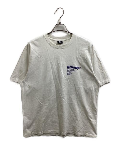 stussy（ステューシー）stussy (ステューシー) STRAWBERRY PRINT S/S / ロゴプリント Tシャツ ホワイト サイズ:Lの古着・服飾アイテム