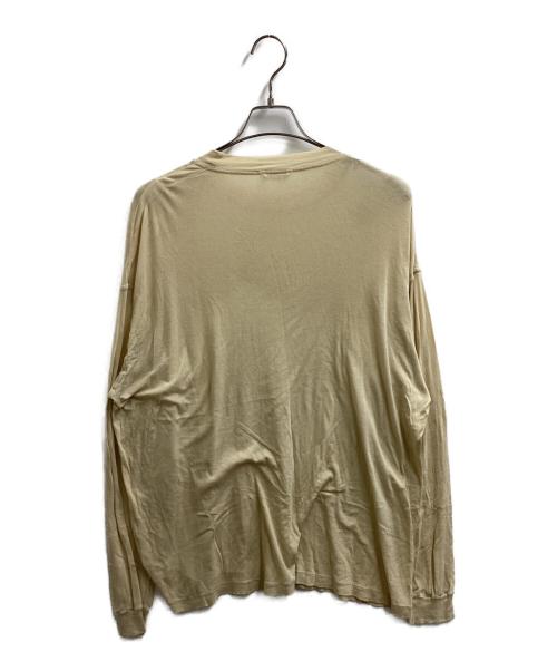 AURALEE（オーラリー）AURALEE (オーラリー) 長袖カットソー / 21SP01HF / MADE IN JAPAN イエロー サイズ:4の古着・服飾アイテム