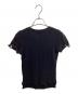 BURBERRY BLUE LABEL (バーバリー ブルー レーベル) ヘンリーネック半袖ニット / FB524-116-09 ブラック サイズ:38：5000円