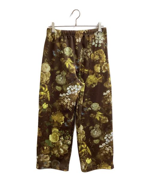 LAD MUSICIAN（ラッドミュージシャン）LAD MUSICIAN (ラッドミュージシャン) ESTER JERSEY INKJET FLOWER 2TUCK TRACK PANTS ブラウン サイズ:44の古着・服飾アイテム
