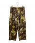 LAD MUSICIAN（ラッドミュージシャン）の古着「ESTER JERSEY INKJET FLOWER 2TUCK TRACK PANTS」｜ブラウン
