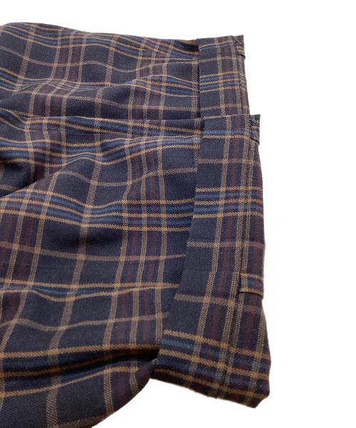 MAISON SPECIAL（メゾンスペシャル）MAISON SPECIAL (メゾンスペシャル) チェックパンツ ネイビー サイズ:46の古着・服飾アイテム