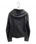 HELMUT LANG (ヘルムートラング) フーデットレザージャケット / 変形児ぷ ブラック サイズ:P：27000円