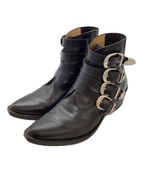 TOGA PULLA（トーガ プルラ）TOGA PULLA (トーガ プルラ) バックルストラップブーツ　/　0219G ブラック サイズ:37の古着・服飾アイテム