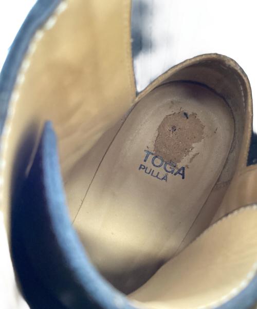 TOGA PULLA（トーガ プルラ）TOGA PULLA (トーガ プルラ) バックルストラップブーツ　/　0219G ブラック サイズ:37の古着・服飾アイテム