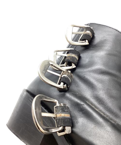 TOGA PULLA（トーガ プルラ）TOGA PULLA (トーガ プルラ) バックルストラップブーツ　/　0219G ブラック サイズ:37の古着・服飾アイテム