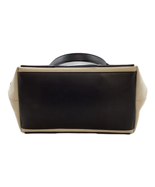 BALENCIAGA（バレンシアガ）BALENCIAGA (バレンシアガ) ネイビーカバスS トートバッグ　/　339933　/　1081・X・002123 ベージュ×ブラックの古着・服飾アイテム