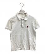 AMI Alexandre Mattiussiアミアレクサンドルマテュッシ）の古着「AMI DE COEUR POLO SHIRT」｜ホワイト