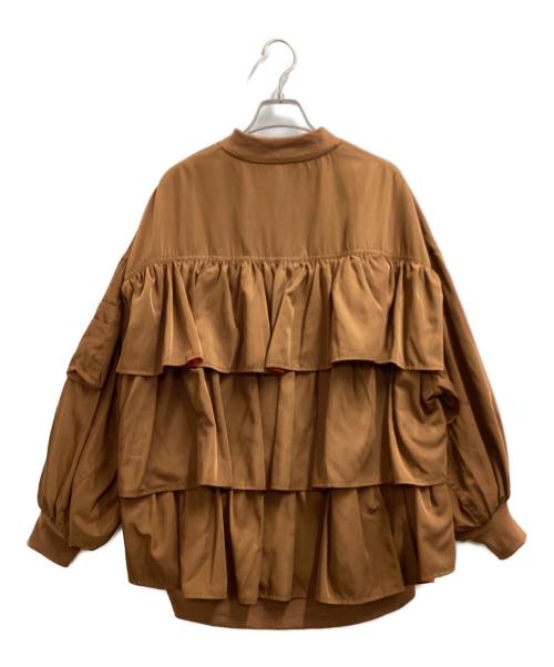 Risley（リズレー）Risley (リズレー) バックフリルMA-1ジャケット / R2103-BJK199 ブラウン サイズ:FREEの古着・服飾アイテム