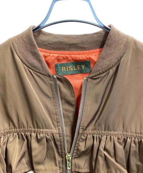 Risley（リズレー）Risley (リズレー) バックフリルMA-1ジャケット / R2103-BJK199 ブラウン サイズ:FREEの古着・服飾アイテム
