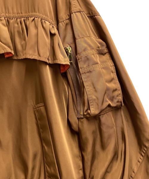 Risley（リズレー）Risley (リズレー) バックフリルMA-1ジャケット / R2103-BJK199 ブラウン サイズ:FREEの古着・服飾アイテム