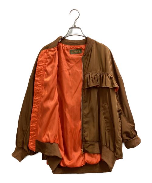 Risley（リズレー）Risley (リズレー) バックフリルMA-1ジャケット / R2103-BJK199 ブラウン サイズ:FREEの古着・服飾アイテム