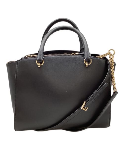 MICHAEL KORS（マイケルコース）MICHAEL KORS (マイケルコース) ELLIS LG SATCHEL LEATHER / エリスLGサッチェルレザー / 35H7GE0S3L ブラックの古着・服飾アイテム