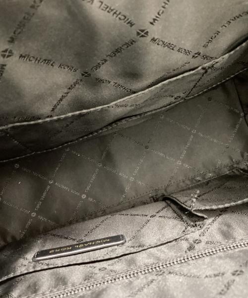 MICHAEL KORS（マイケルコース）MICHAEL KORS (マイケルコース) ELLIS LG SATCHEL LEATHER / エリスLGサッチェルレザー / 35H7GE0S3L ブラックの古着・服飾アイテム