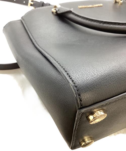 MICHAEL KORS（マイケルコース）MICHAEL KORS (マイケルコース) ELLIS LG SATCHEL LEATHER / エリスLGサッチェルレザー / 35H7GE0S3L ブラックの古着・服飾アイテム