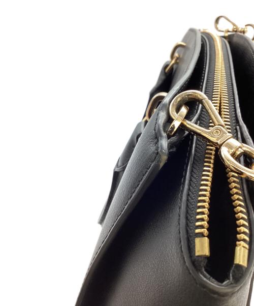 MICHAEL KORS（マイケルコース）MICHAEL KORS (マイケルコース) ELLIS LG SATCHEL LEATHER / エリスLGサッチェルレザー / 35H7GE0S3L ブラックの古着・服飾アイテム