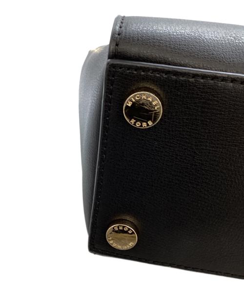 MICHAEL KORS（マイケルコース）MICHAEL KORS (マイケルコース) ELLIS LG SATCHEL LEATHER / エリスLGサッチェルレザー / 35H7GE0S3L ブラックの古着・服飾アイテム