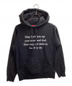 SUPREMEシュプリーム）の古着「They Fuck You Up Hooded Sweatshirt　/　16FW」｜ブラック