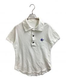 Vivienne Westwood ocean（ヴィヴィアンウエストウッドオーシャン）の古着「オーブロゴ刺繍ポロシャツ / 355-36525」｜ホワイト