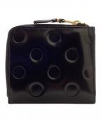 COMME des GARCONSコムデギャルソン）の古着「POLKA DOTS EMBOSSED コインケース」｜ブラック