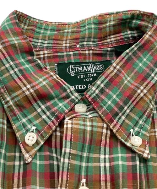 GITMAN BROS VINTAGE（ギットマン ブラザーズ ヴィンテージ）GITMAN BROS VINTAGE (ギットマン ブラザーズ ヴィンテージ) UNITED ARROWS (ユナイテッドアローズ) チェックシャツ グリーン サイズ:15　1/2の古着・服飾アイテム