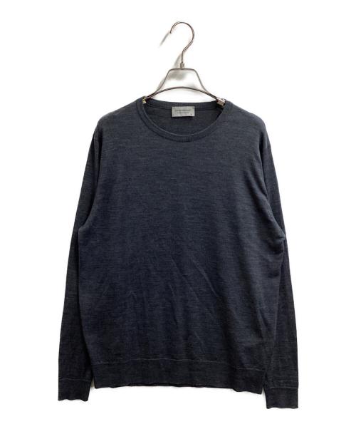 JOHN SMEDLEY（ジョンスメドレー）JOHN SMEDLEY (ジョンスメドレー) メリノウールニット グレー サイズ:Ｍの古着・服飾アイテム