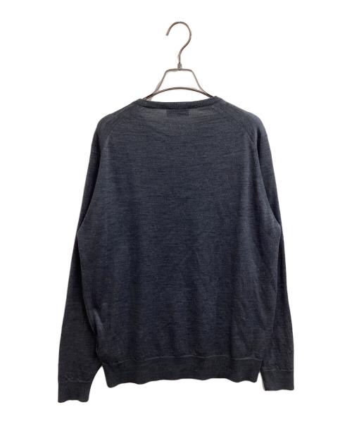 JOHN SMEDLEY（ジョンスメドレー）JOHN SMEDLEY (ジョンスメドレー) メリノウールニット グレー サイズ:Ｍの古着・服飾アイテム