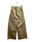 JOHN LAWRENCE SULLIVAN (ジョン ローレンス サリバン) インバーテッドプリーツ タックパンツ ベージュ サイズ:M：12000円