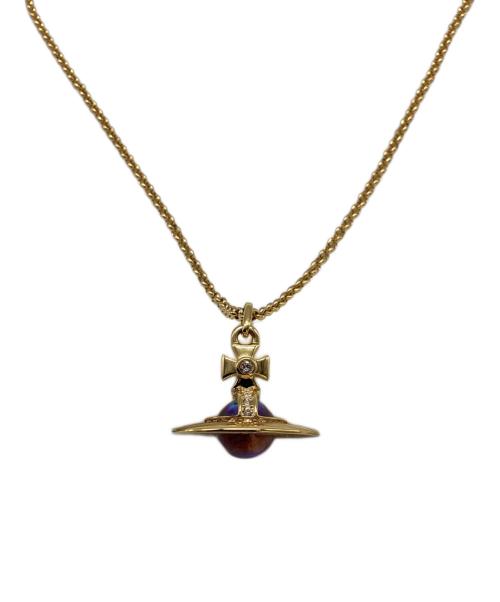 Vivienne Westwood（ヴィヴィアンウエストウッド）Vivienne Westwood (ヴィヴィアンウエストウッド) NEW TINY ORB PENDANT / ニュータイニーオーブペンダント / 63020097 ゴールドの古着・服飾アイテム