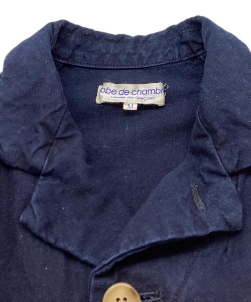 ROBE DE CHAMBRE COMME DES GARCONS（ローブドシャンブル コムデギャルソン）ROBE DE CHAMBRE COMME DES GARCONS (ローブドシャンブル コムデギャルソン) コットンジャケット ネイビー サイズ:Mの古着・服飾アイテム