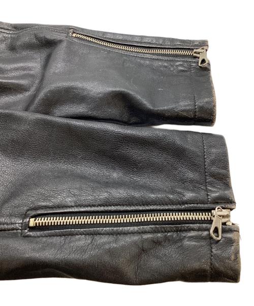 EMPORIO ARMANI（エンポリオアルマーニ）EMPORIO ARMANI (エンポリオアルマーニ) 90's～00's シングル ラムレザー ジャケット ブラック サイズ:48の古着・服飾アイテム