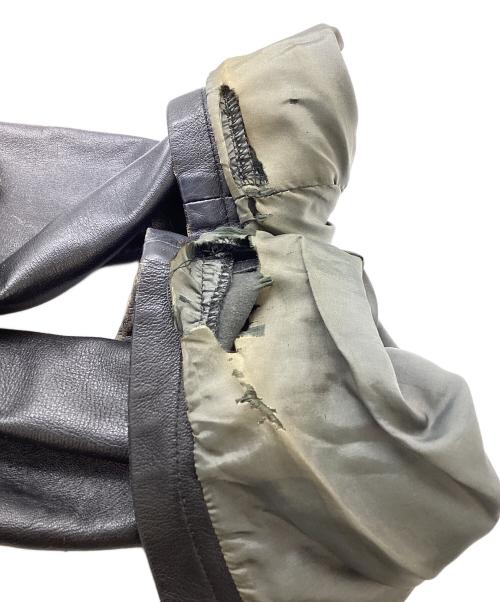 EMPORIO ARMANI（エンポリオアルマーニ）EMPORIO ARMANI (エンポリオアルマーニ) 90's～00's シングル ラムレザー ジャケット ブラック サイズ:48の古着・服飾アイテム