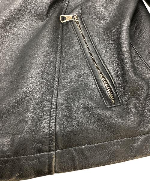 EMPORIO ARMANI（エンポリオアルマーニ）EMPORIO ARMANI (エンポリオアルマーニ) 90's～00's シングル ラムレザー ジャケット ブラック サイズ:48の古着・服飾アイテム