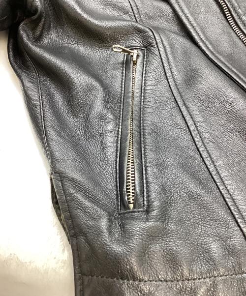 EMPORIO ARMANI（エンポリオアルマーニ）EMPORIO ARMANI (エンポリオアルマーニ) 90's～00's シングル ラムレザー ジャケット ブラック サイズ:48の古着・服飾アイテム
