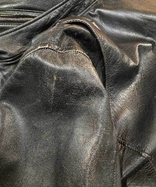 EMPORIO ARMANI（エンポリオアルマーニ）EMPORIO ARMANI (エンポリオアルマーニ) 90's～00's シングル ラムレザー ジャケット ブラック サイズ:48の古着・服飾アイテム
