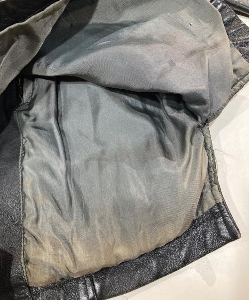 EMPORIO ARMANI（エンポリオアルマーニ）EMPORIO ARMANI (エンポリオアルマーニ) 90's～00's シングル ラムレザー ジャケット ブラック サイズ:48の古着・服飾アイテム