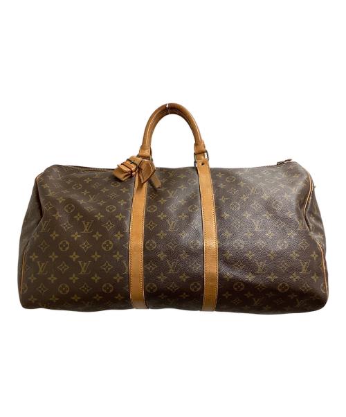 LOUIS VUITTON（ルイ ヴィトン）LOUIS VUITTON (ルイ ヴィトン) キーポル55 トラベルバッグ 	旧型 M41424 ブラウンの古着・服飾アイテム