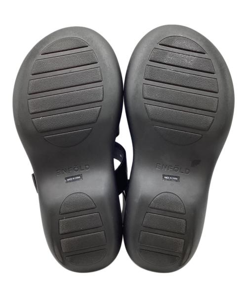 ENFOLD（エンフォルド）ENFOLD　 (エンフォルド) TUBE-SOLE SANDAL / チューブソールサンダル ブラック サイズ:38の古着・服飾アイテム