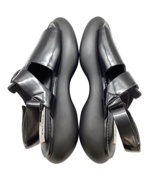 ENFOLD（エンフォルド）ENFOLD　 (エンフォルド) TUBE-SOLE SANDAL / チューブソールサンダル ブラック サイズ:38の古着・服飾アイテム