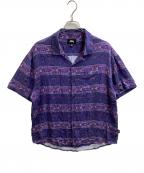 stussyステューシー）の古着「Baroque Shirt　/　1110099」｜パープル