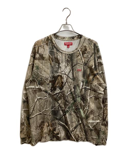 SUPREME（シュプリーム）Supreme  (シュプリーム) Small Box L/S Tee Camo / スモール ボックス ロングスリーブ Tシャツ  /  25FW オリーブ サイズ:Lの古着・服飾アイテム