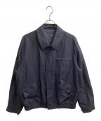 dunhillダンヒル）の古着「シルクリネンブルゾン/イタリア製」｜ネイビー