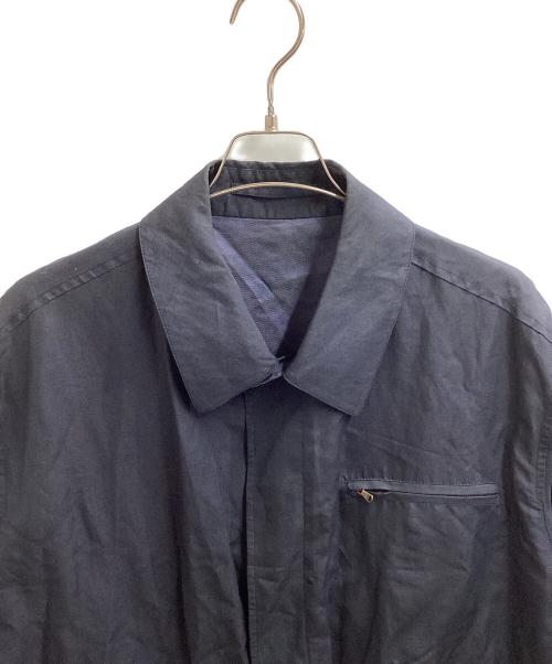 dunhill（ダンヒル）dunhill (ダンヒル) シルクリネンブルゾン/イタリア製 ネイビー サイズ:XLの古着・服飾アイテム