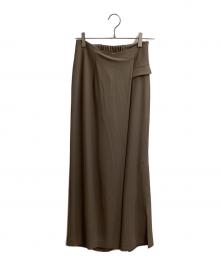 HER LIP TO（ハーリップトゥ）の古着「Front Overlap Pants　/　1253303007」｜ブラウン