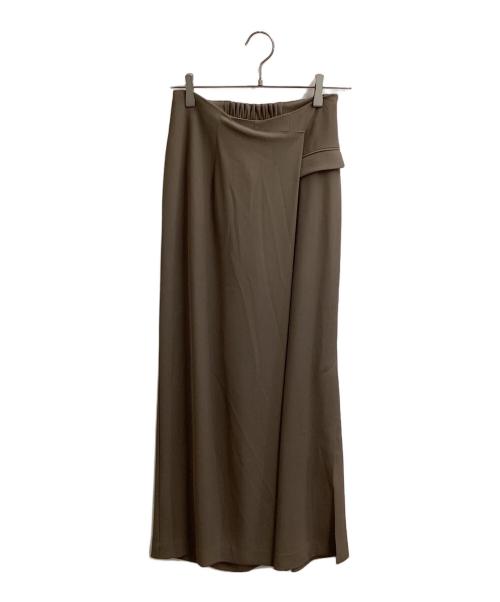 HER LIP TO（ハーリップトゥ）Her lip to (ハーリップトゥ) Front Overlap Pants　/　1253303007 ブラウン サイズ:Mの古着・服飾アイテム