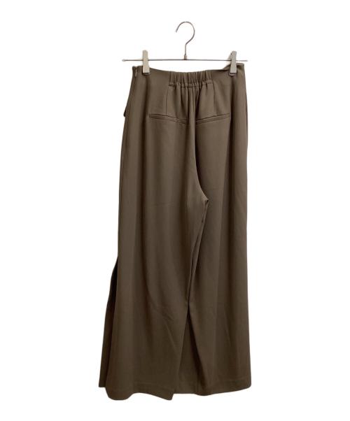 HER LIP TO（ハーリップトゥ）Her lip to (ハーリップトゥ) Front Overlap Pants　/　1253303007 ブラウン サイズ:Mの古着・服飾アイテム