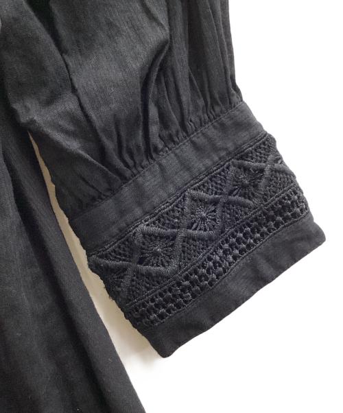 ne quittez pas（ヌキテパ）ne quittez pas (ヌキテパ) C.DOBBY LACE PANEL DRESS / 010422GB3 ブラック サイズ:表記なしの古着・服飾アイテム