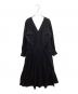ne quittez pas（ヌキテパ）の古着「C.DOBBY LACE PANEL DRESS / 010422GB3」｜ブラック