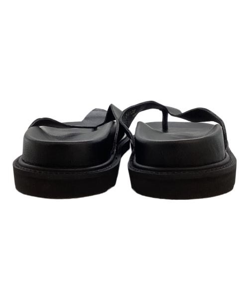 Caminando（カミナンド）Caminando (カミナンド) THONSLIDES / レザートングサンダル / 2112W ブラック サイズ:23cmの古着・服飾アイテム